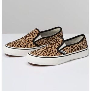 VANS leopard slip on ultra cush women’s shoes